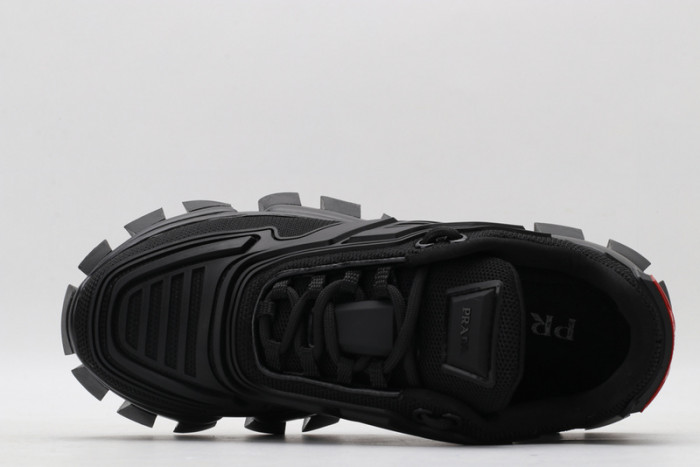 PRAD BLACK SNEAKERS