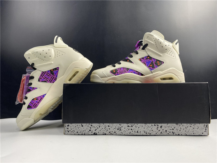 air jordan 6 retro quai54 sail black cz4152-101