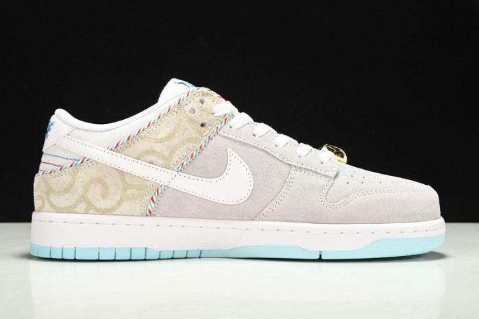 nike dunk low se barber shop grey dh7614-500