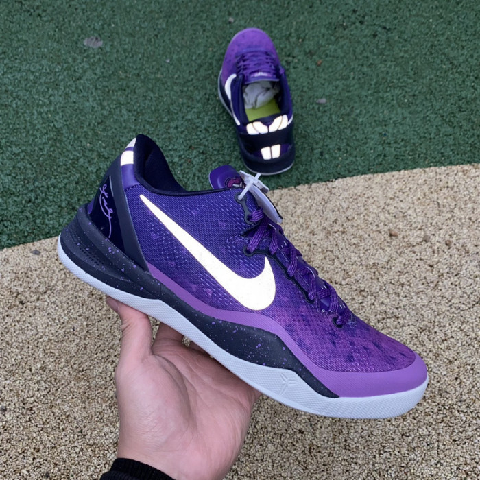 nike kobe 8 playoffs purple platinum 555035-500