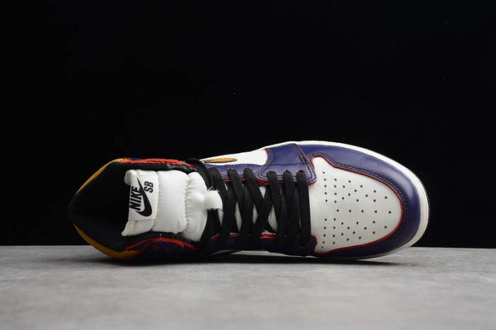 nike sb air jordan 1 lakers chicago cd6578-507