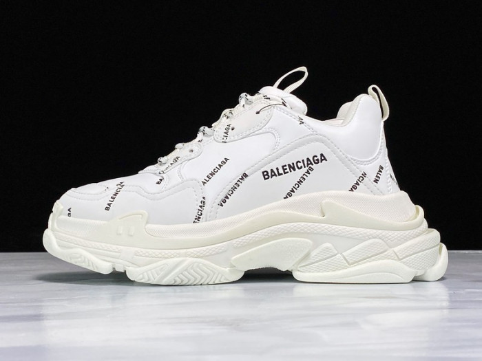 bl triple s trainers letters white h903p8085